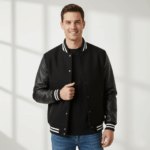 Varsity Vogue Letterman: All Black Varsity Jacket Varsity Vogue