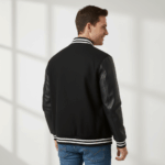 Varsity Vogue Letterman: All Black Varsity Jacket Varsity Vogue