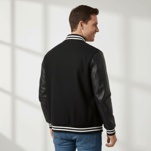 Varsity Vogue Letterman: All Black Varsity Jacket Varsity Vogue